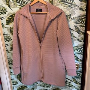 GG31 purple soft ribbed jacket MPG medium med m